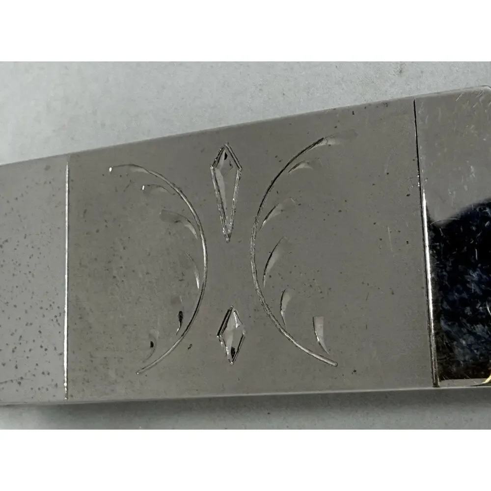 Sterling Silver Money Clip Hand Engraved Design MR X